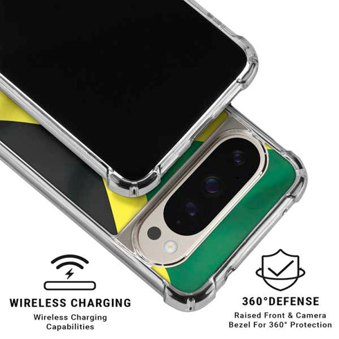 Jamaica Flag Pixel 9/9 Pro Clear Case